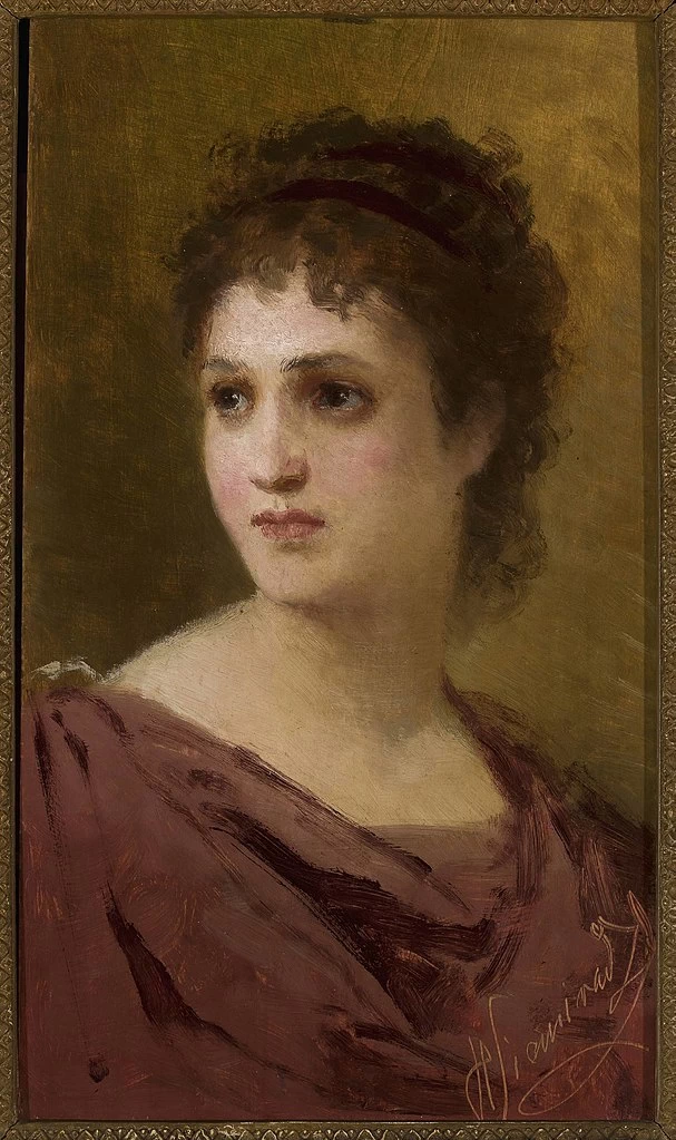 Henryk Siemiradzki - Testa di donna, Museo nazionale di Varsavia